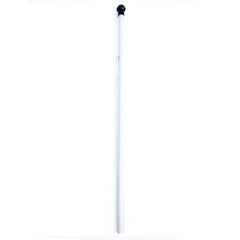 ARESSON PLASTIC ROUNDERS POST WITH SAFETY POMMEL  0.9M, WHITE