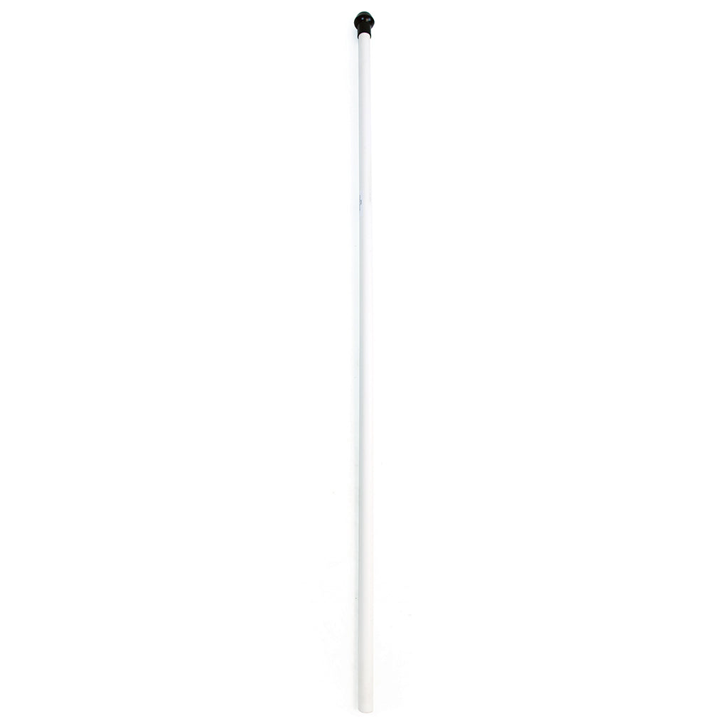 ARESSON PLASTIC ROUNDERS POST WITH SAFETY POMMEL  1.2M, WHITE
