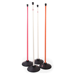 ARESSON PLASTIC ROUNDERS POSTS AND BASES 1.20M, MIXED, SET OF 4