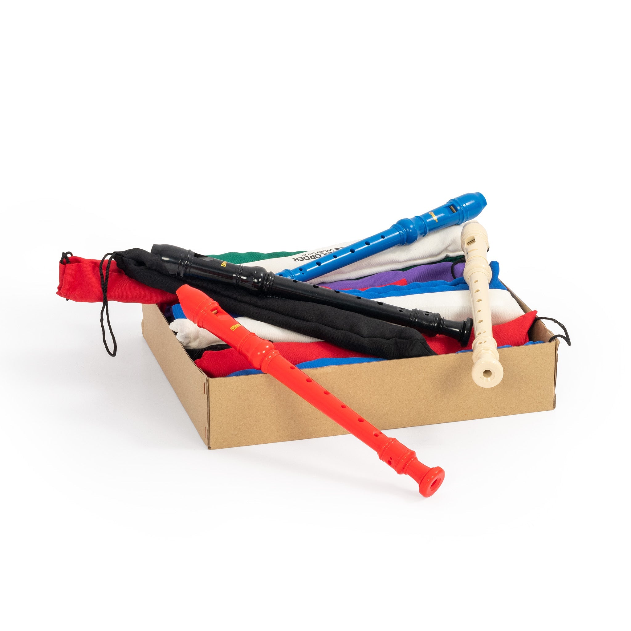 Recorder Workshop pack of 30 descant recorders in various colours