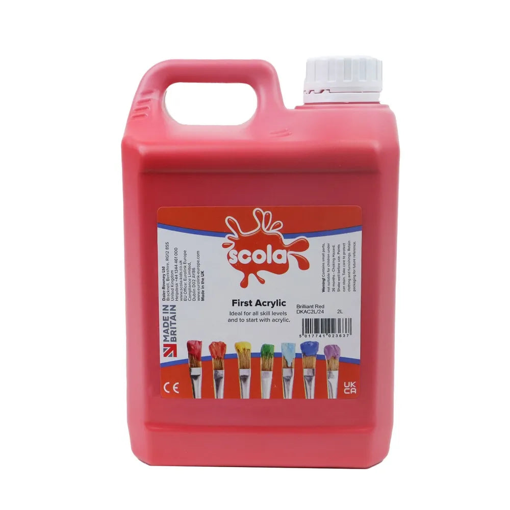 SCO ACRYLIC 2LT BRILLIANT RED