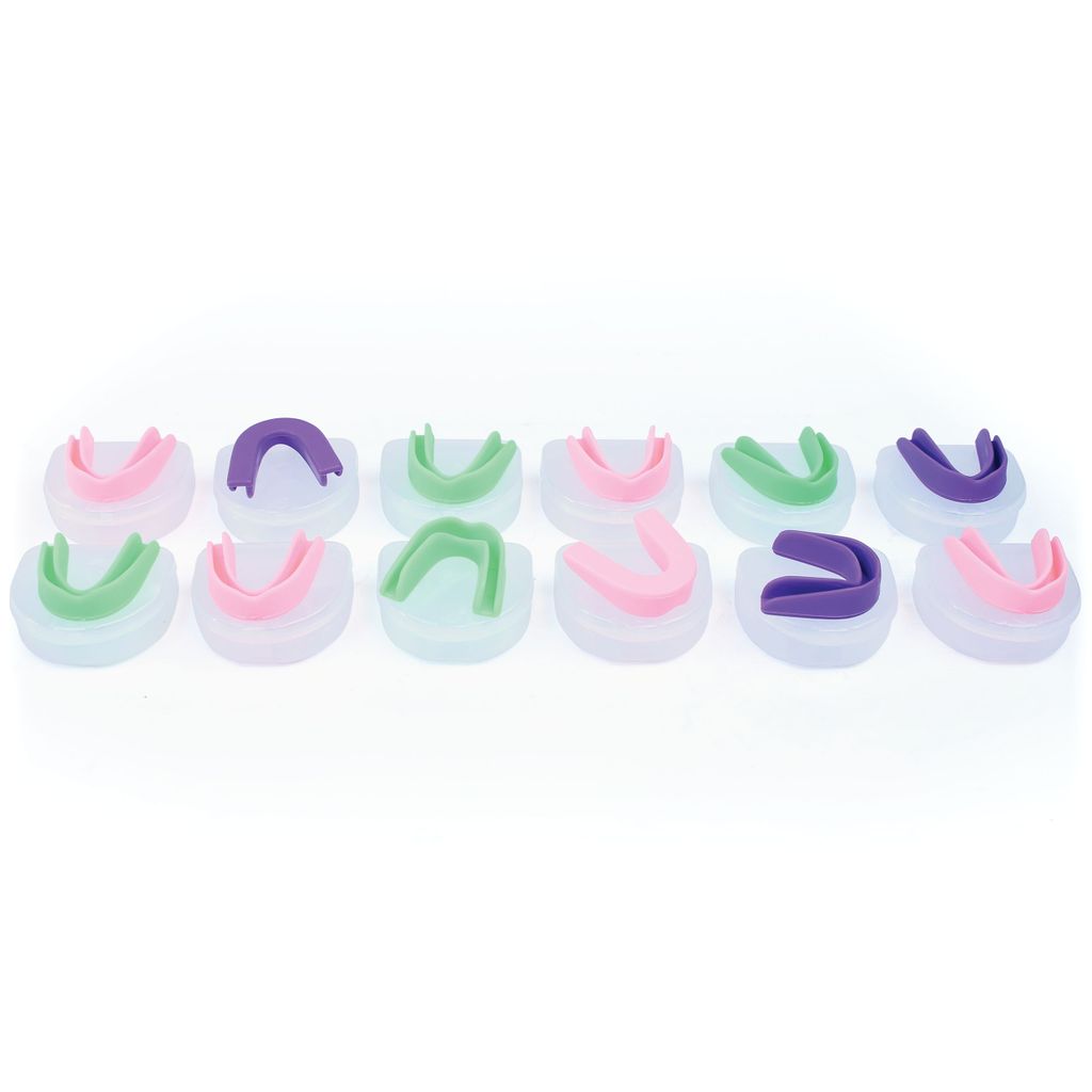 BOIL AND BITE MOUTHGUARD SENIOR, FLUORESCENT, SET OF 12