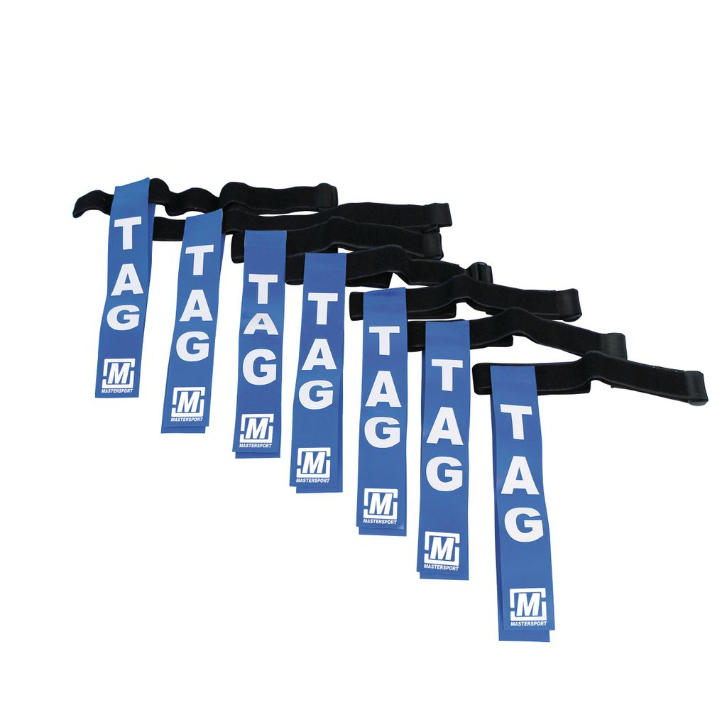 TAG RUGBY BELT BLUE, SET OF 7