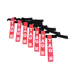 TAG RUGBY BELT RED, SET OF 7