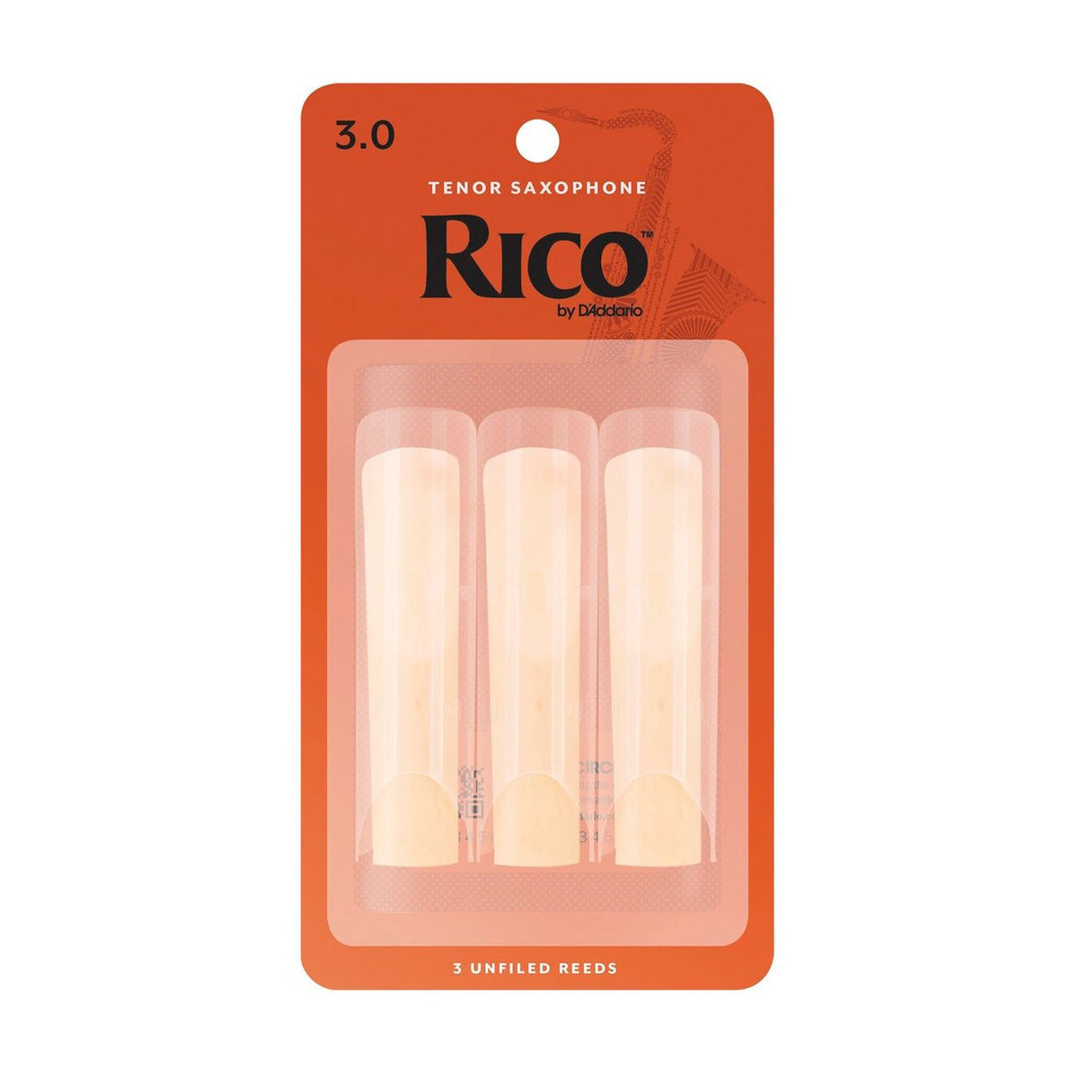Rico Pack of 3 Bb tenor saxophone reeds - 3.0
