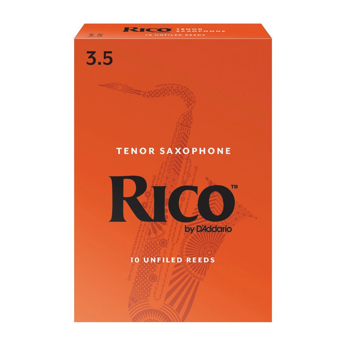 Rico box of 10 Bb tenor saxophone reeds - 3.5