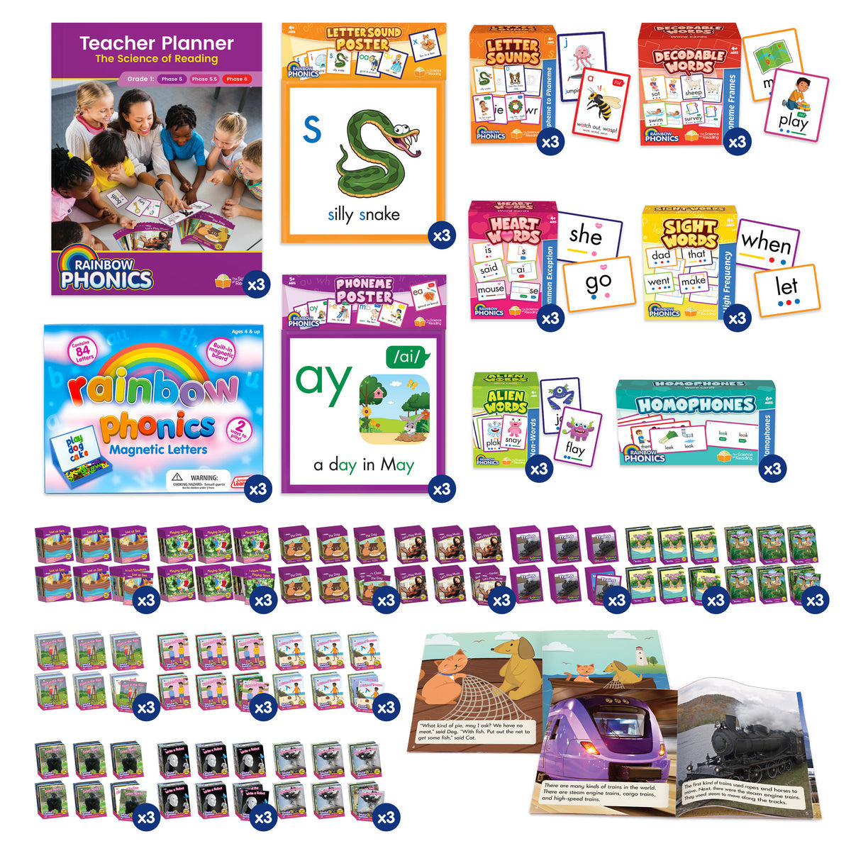Rainbow Phonics School Kit Year 1