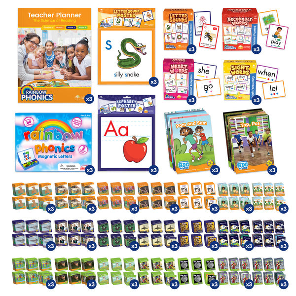 Rainbow Phonics School Kit Reception