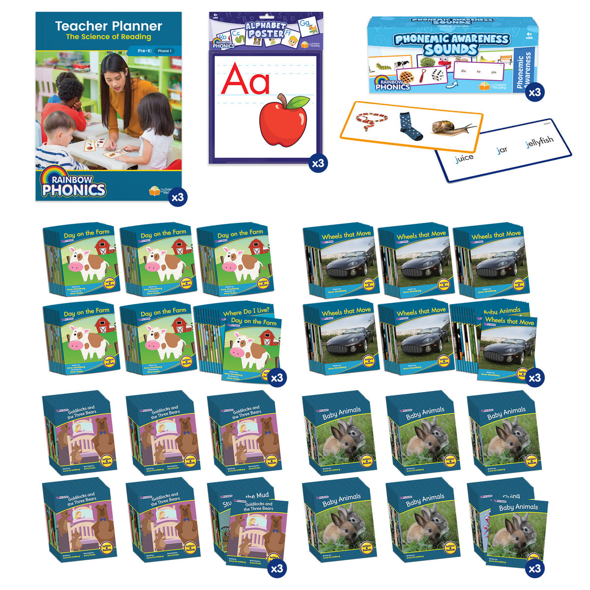 Rainbow Phonics School Kit Nursery