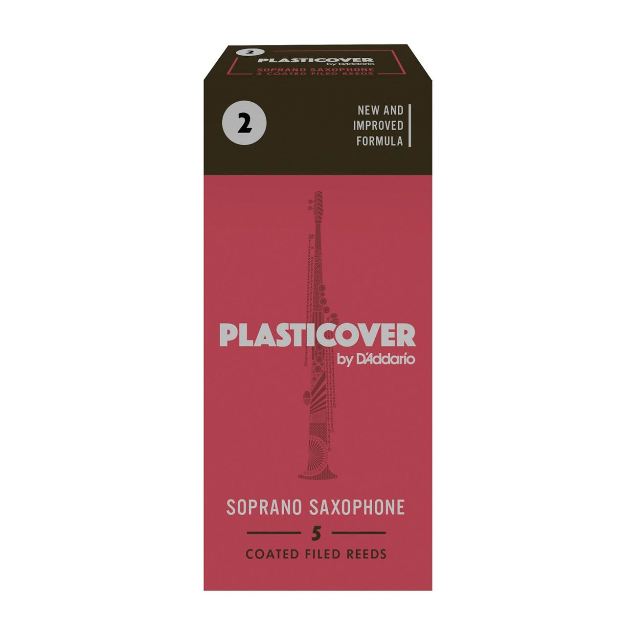 Rico Plasticover box of 5 x soprano saxophone reeds - 2.0