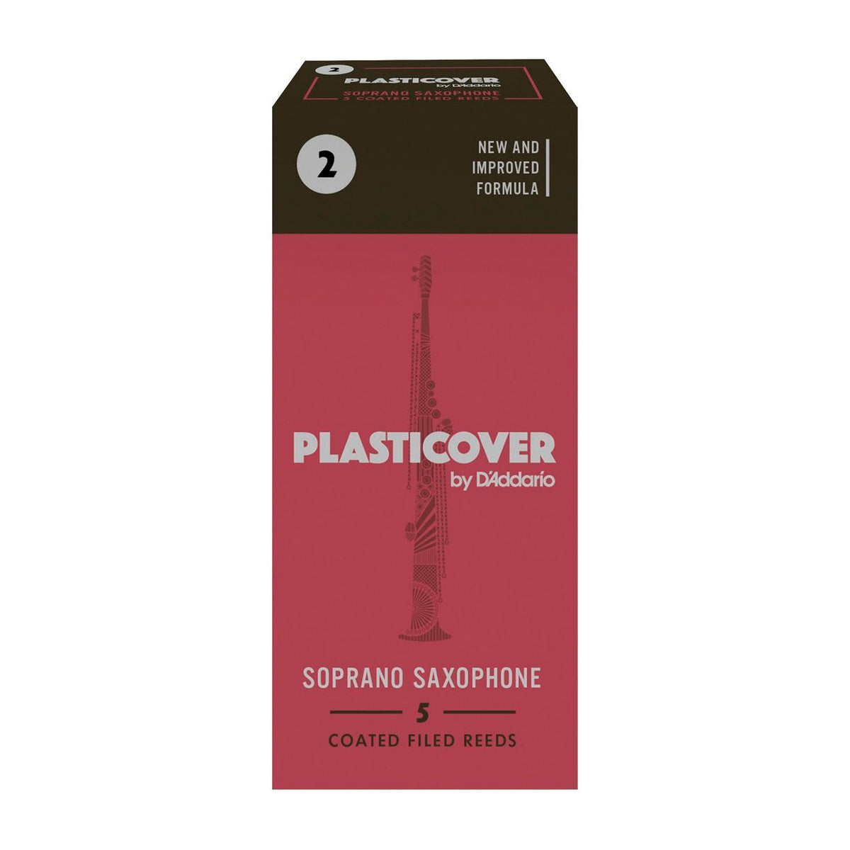 Rico Plasticover box of 5 x soprano saxophone reeds - 2.0