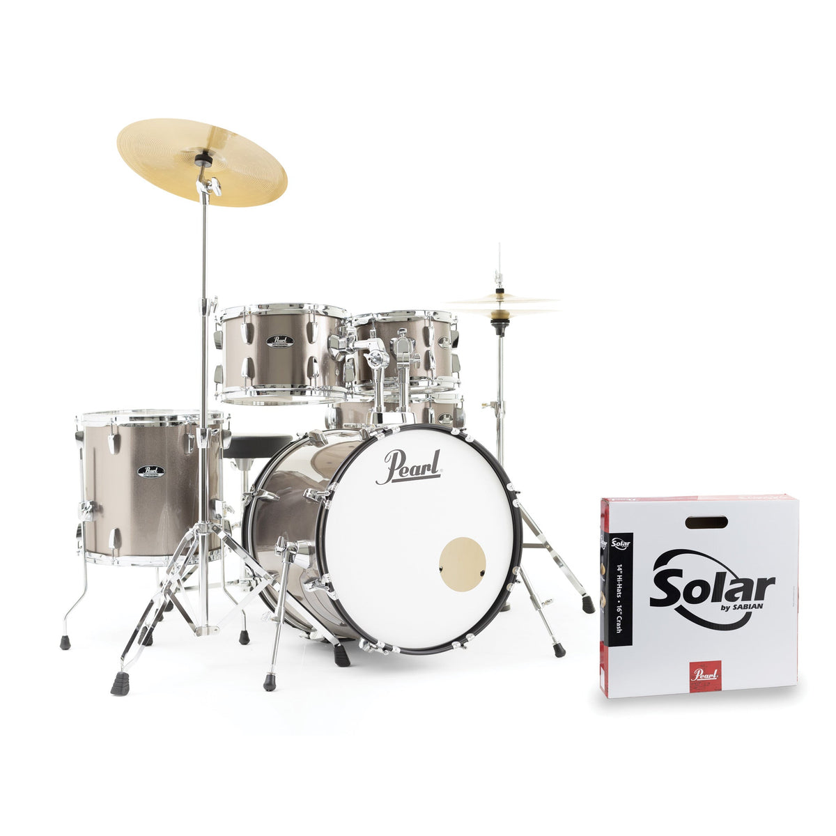 Pearl Roadshow 20\" fusion drum kit - Bronze metallic