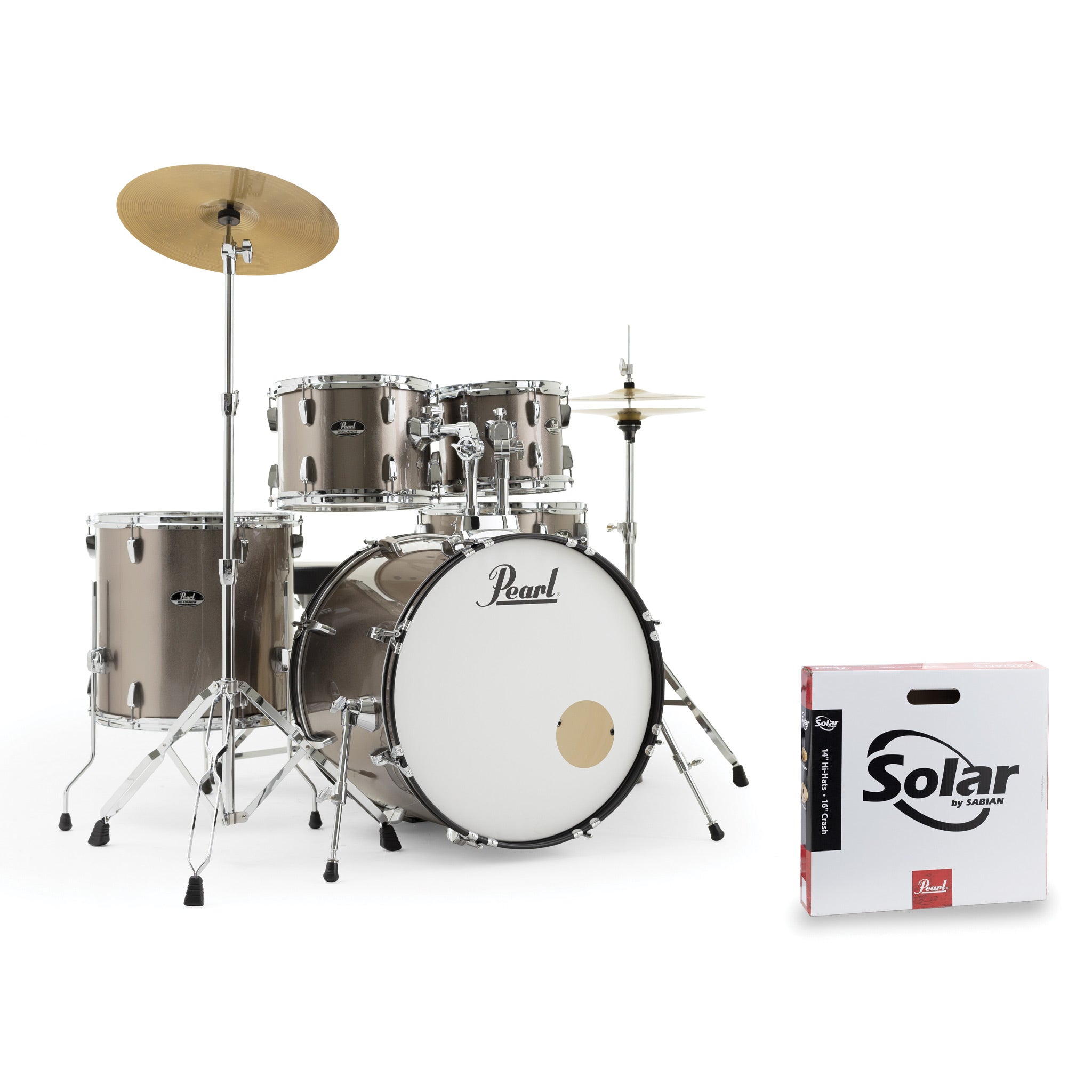 Pearl Roadshow 22\" rock drum kit - Bronze metallic