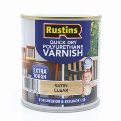 Rustins Poly Varnish Int/Ext, Satin - 1 litrr