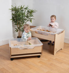 TODDLER DOUBLE MESSY PLAY UNIT (Maple)  12 months +