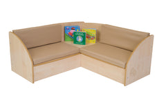 READING CORNER~ MAPLE WITH TAN CUSHIONS (Maple)