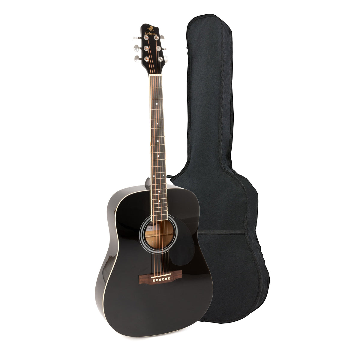 Octopus 4/4 dreadnought acoustic guitar – Black