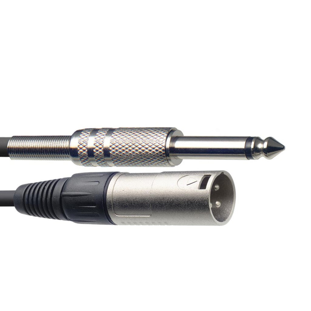 Stagg mono jack to male XLR cable - 3m