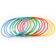 DELUXE HOOP 450MM,MIXED COLOURS, SET OF 12