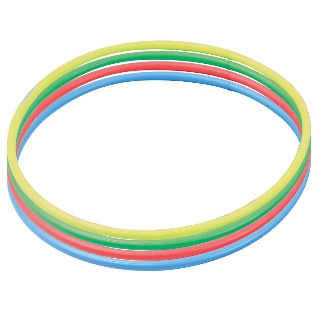 DELUXE HOOP 450MM,MIXED COLOURS, SET OF 4