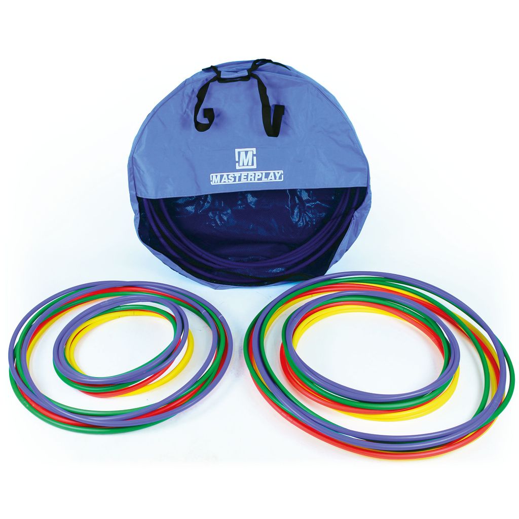 DELUXE HOOP MIXED SIZE, MIXED COLOURS, BAG OF 32