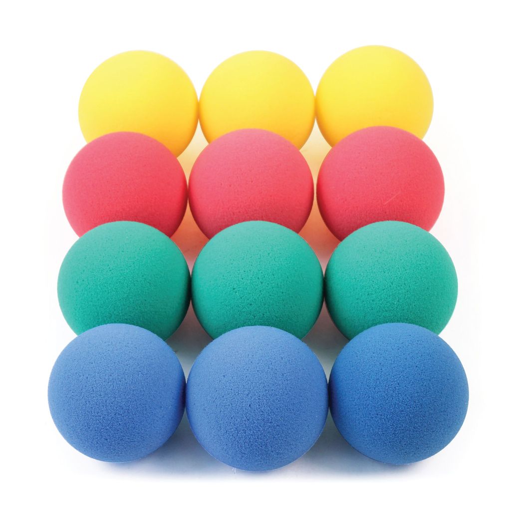 CUT FOAM SOFT SPONGE BALL 90MM, SET OF 12