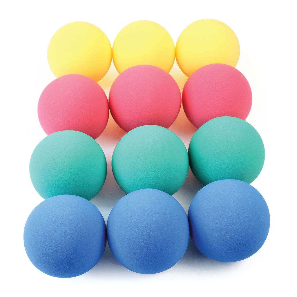 CUT FOAM SOFT SPONGE BALL LOW BOUNCE (30KG/M3), 200MM, SET OF 12