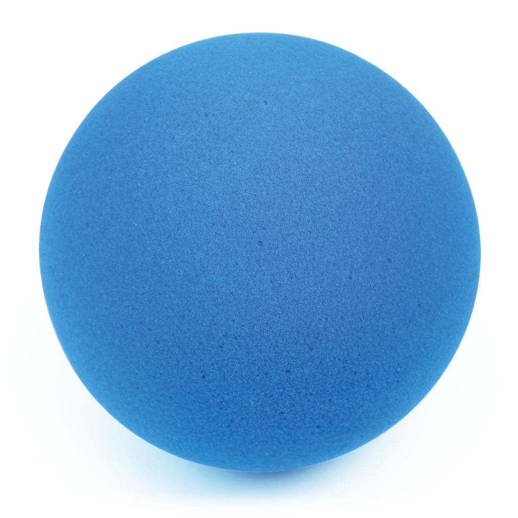 CUT FOAM SOFT SPONGE BALL LOW BOUNCE (30KG/M3), 200MM, BLUE