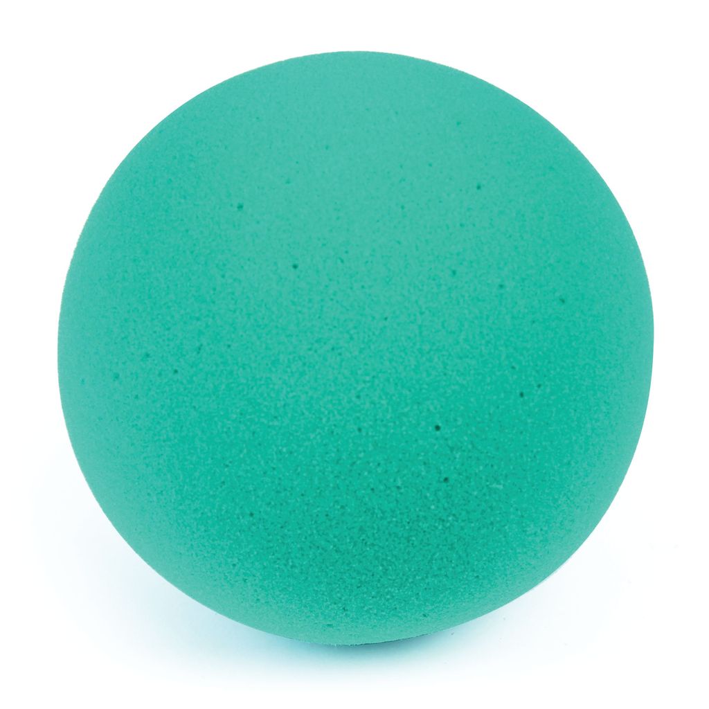 CUT FOAM SOFT SPONGE BALL LOW BOUNCE (30KG/M3), 200MM, GREEN