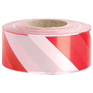 ZEBRA TAPE 500M X 70MM, RED / WHITE