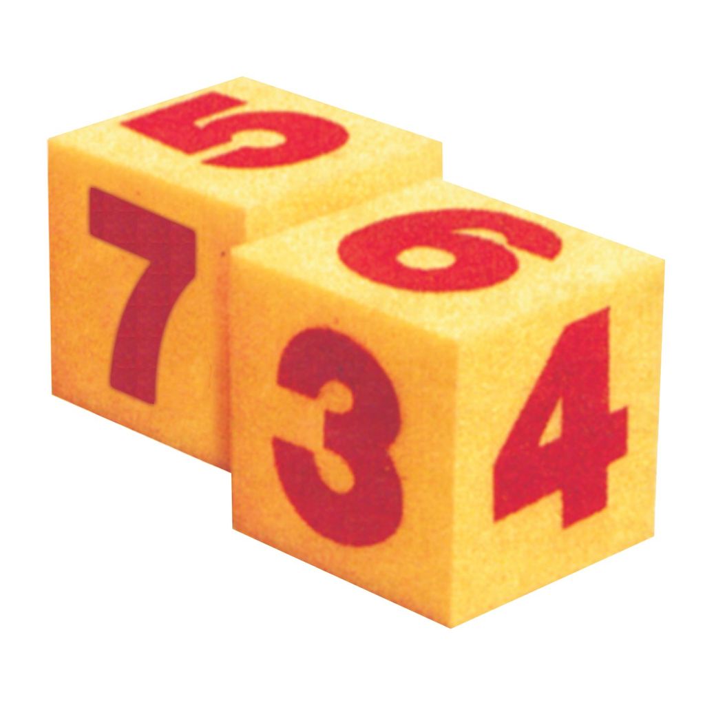 GIANT SOFT NUMBERED DICE PAIR