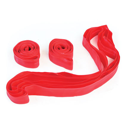 TEAM BAND PLASTIC, RED, SET OF 10