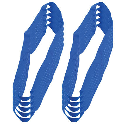 TEAM BAND POLYESTER, BLUE, SET OF10