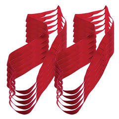 TEAM BAND POLYESTER, RED, SET OF 10