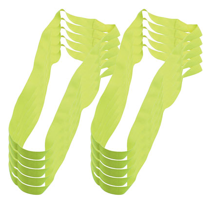 TEAM BAND POLYESTER, YELLOW, SET OF 10