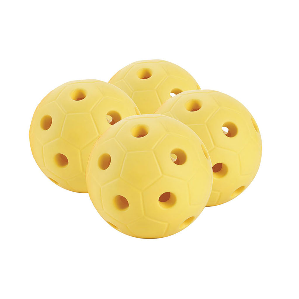 FOAMED GOALBALL 15CM, YELLOW, SET OF 4