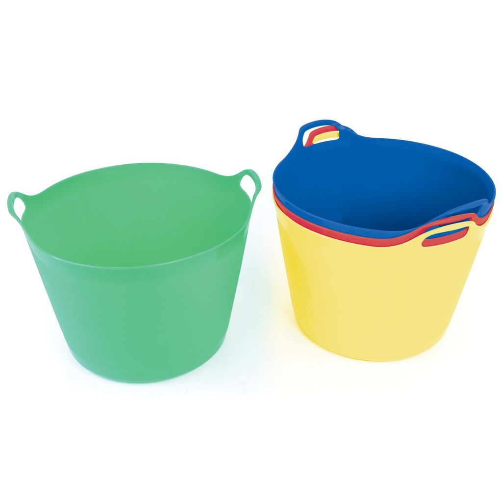 FLEXI TUB 42L, 380MM H X 480MM DIA, SET OF 4