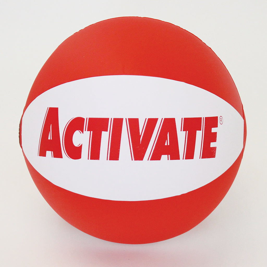 ACTIVATE INFLATO-BALL SIZE 9 (290MM DIA), RED/WHITE
