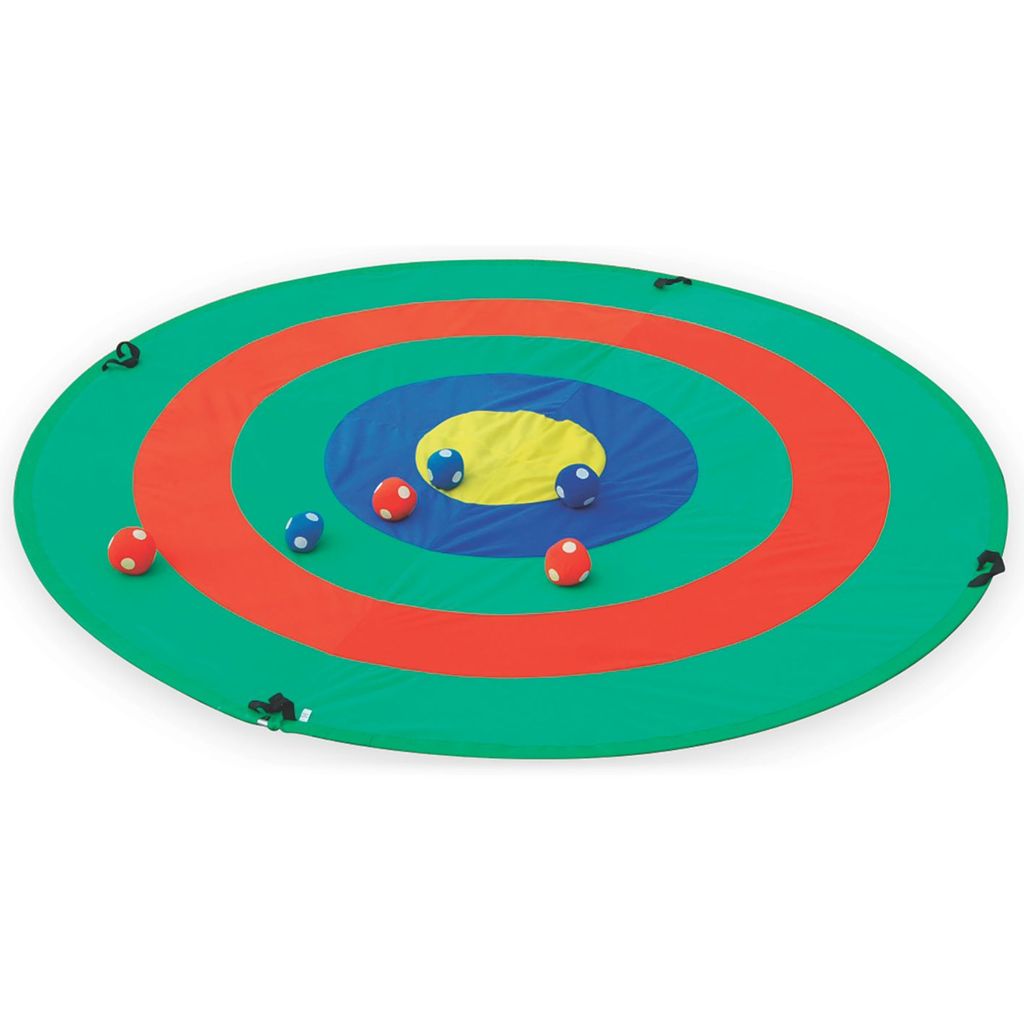 RAINBOW DISC TARGET C/W 6 BALLS