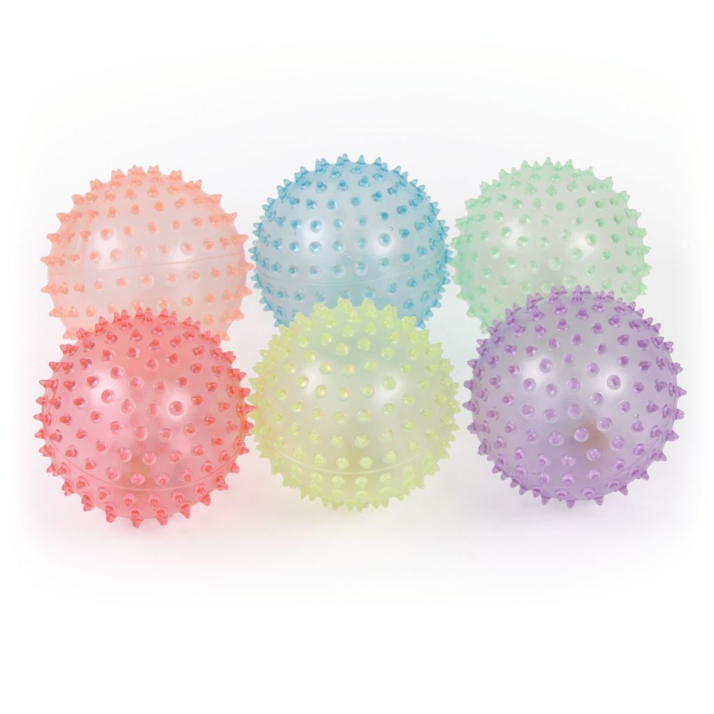 SPIKY CRYSTAL BALL 15CM, SET OF 6
