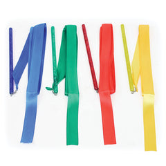 GYMNASTIC RIBBONS 3M, STICK LENGTH 30CM, SET OF 24