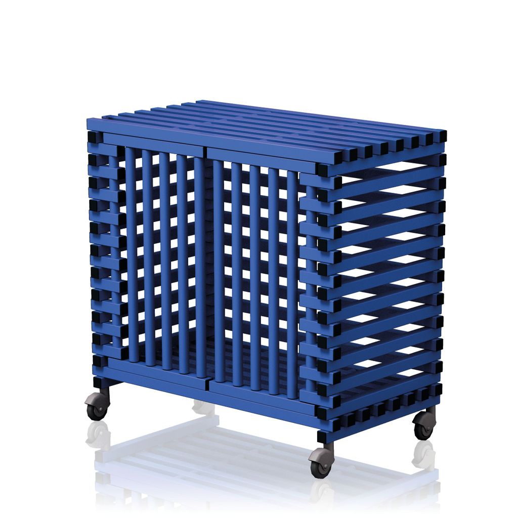 VENDIPLAS TROLLEY CABINET LARGE, BLUE