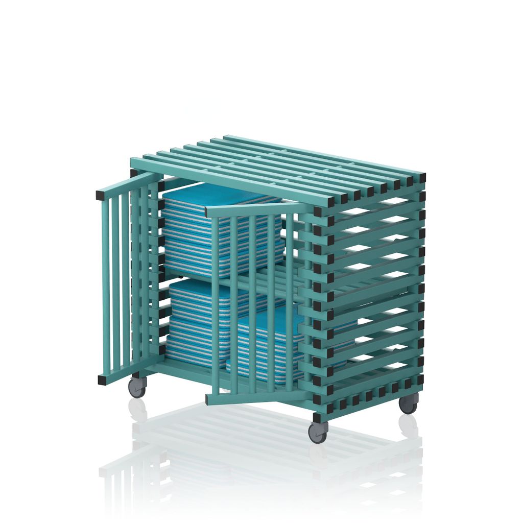 VENDIPLAS TROLLEY CABINET LARGE, GREEN