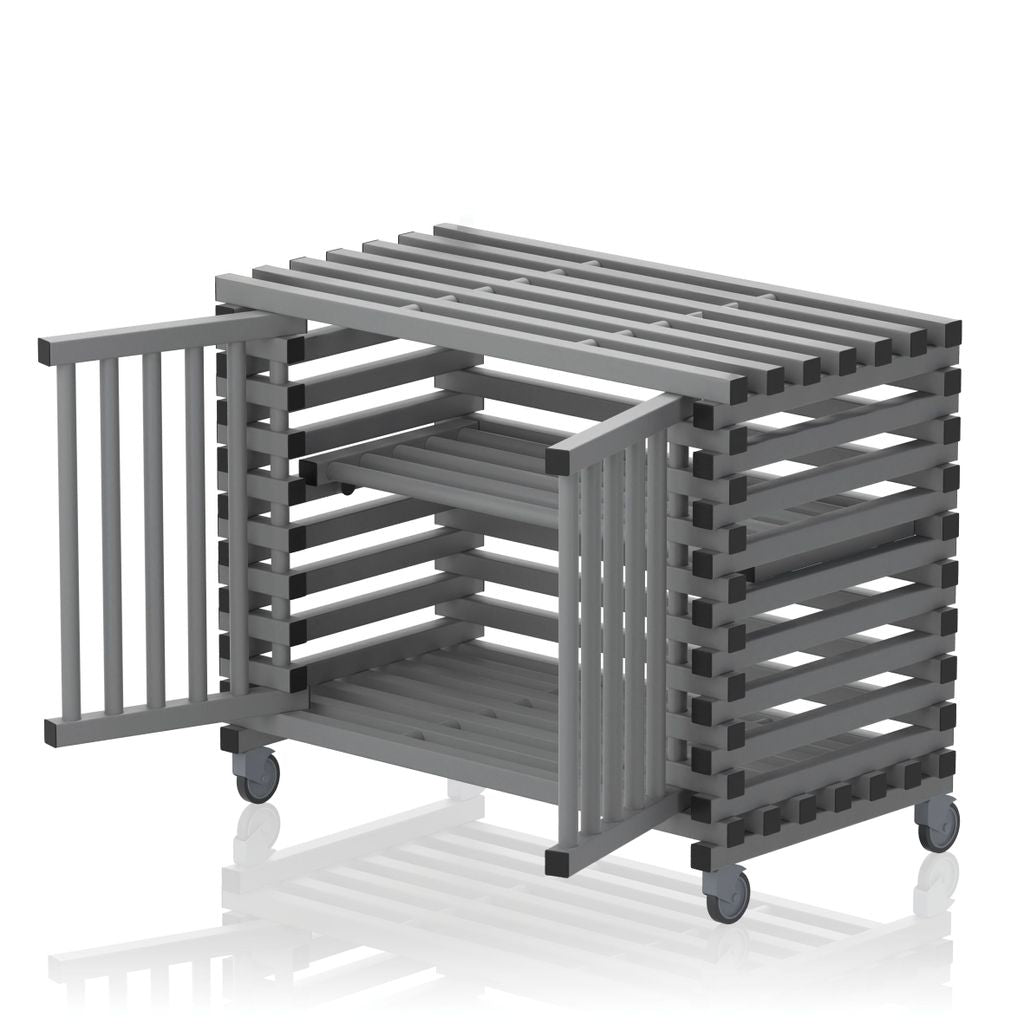 VENDIPLAS TROLLEY CABINET LARGE, GREY