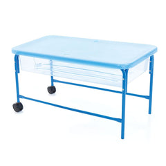 SAND AND WATER TRAY WITH STAND, HEIGHT 58CM, CLEAR