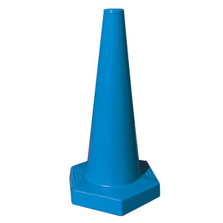 MARKER CONE 50CM, WEIGHTED, BLUE