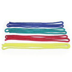 COLOURED GYM ROPE 2M, MIXED COLOURS, SET OF 4