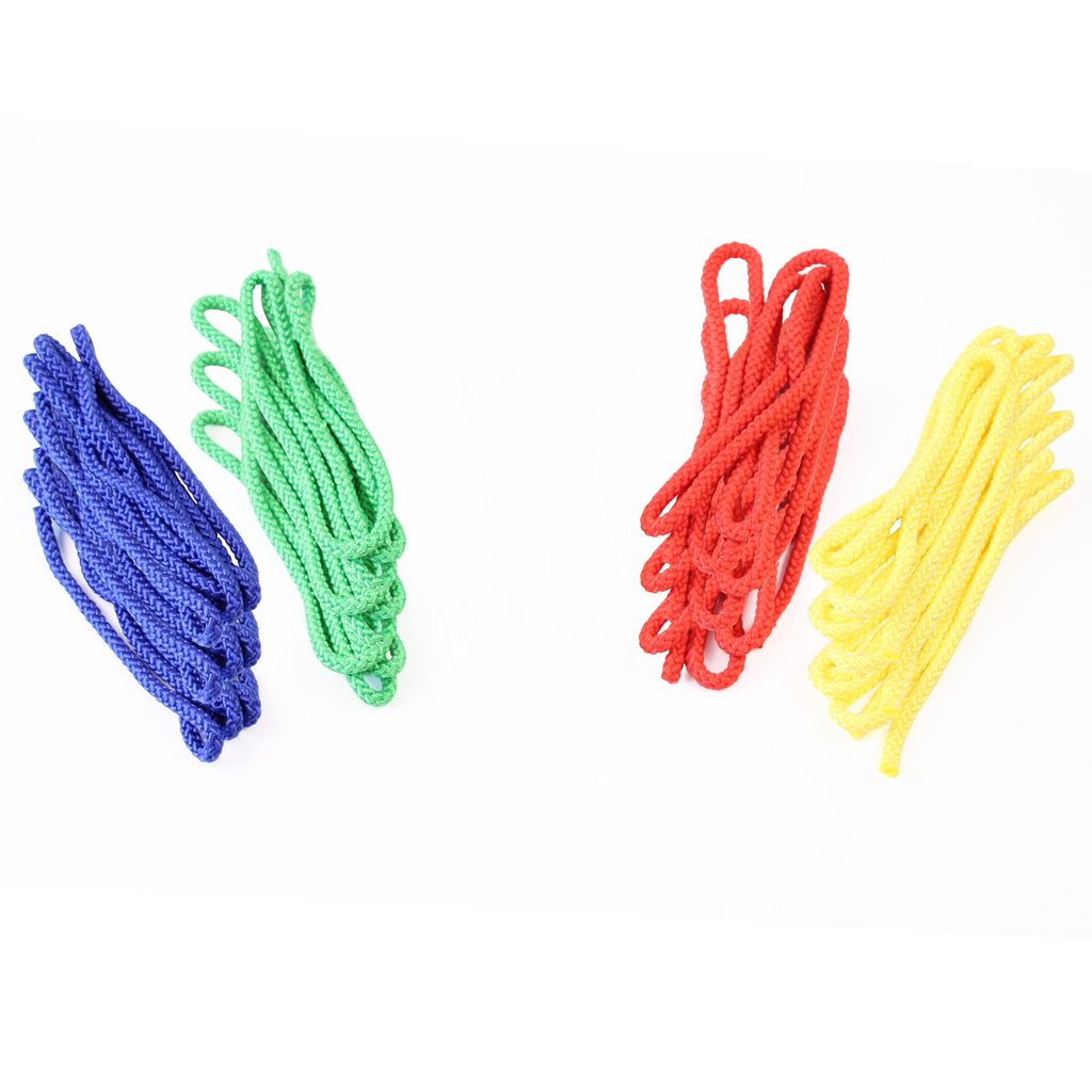 COLOURED GYM ROPE 3M, SET OF 12