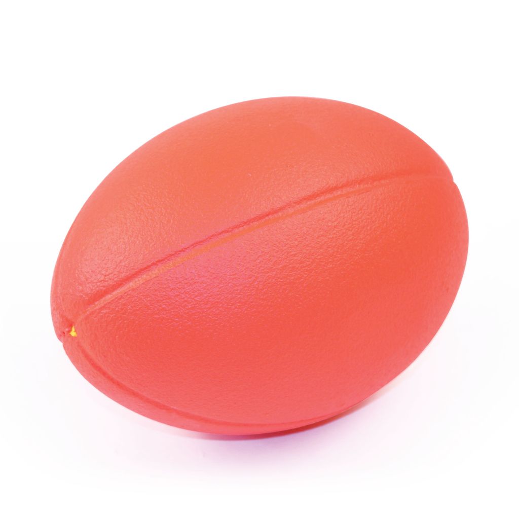 COATED FOAM RUGBY BALL 235MM, RED