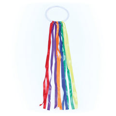 DANCING RAINBOW RIBBON RINGS 60CM